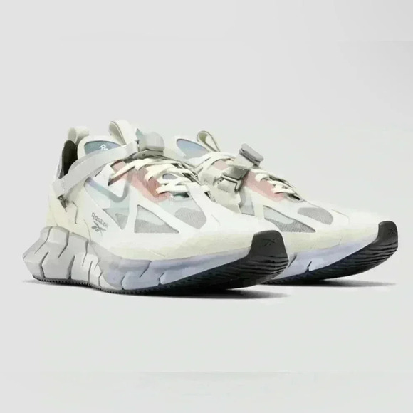 5 Reebok Zig Kinetica Concept Type Ian Paley White Mens Trainers Sneakers size 7 - Picture 1 of 13
